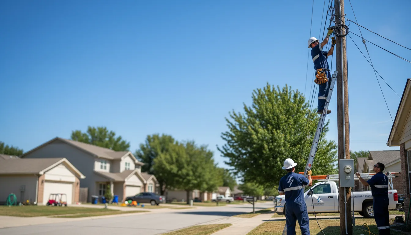 Residential electrician providing installation services in Sheakleyville, PA